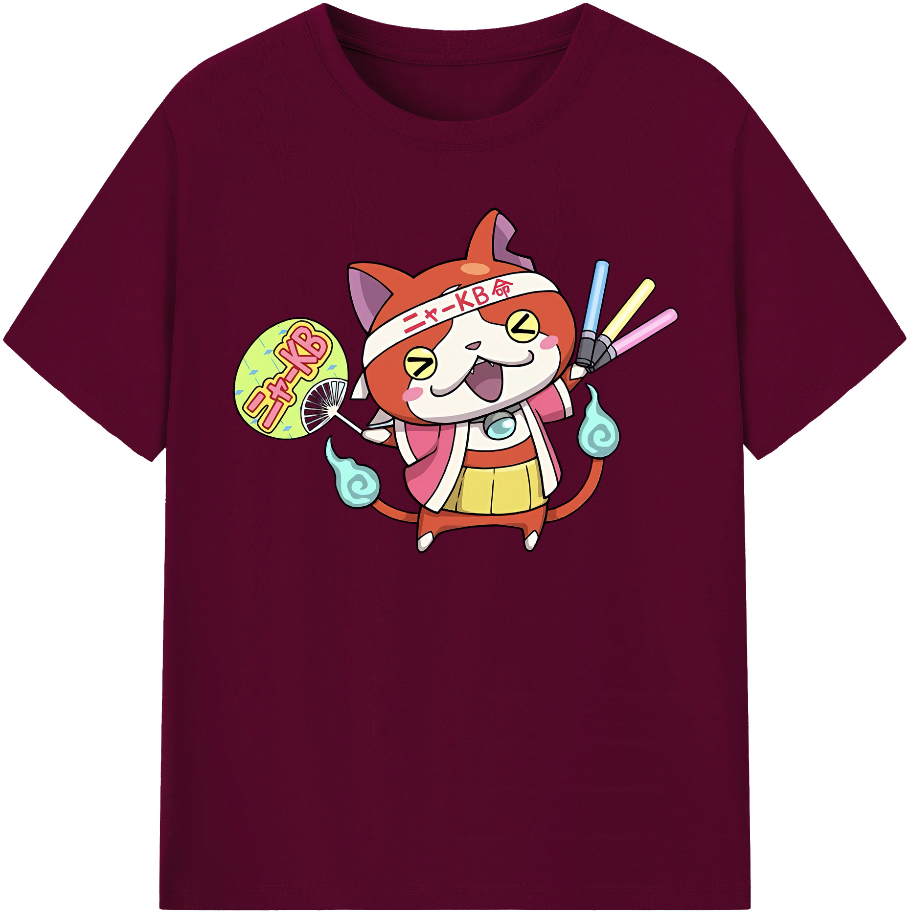 （画像用） 妖怪ウォッチ Yo-kai Watch レディースカジュアルプリントTシャツ（綿100％）